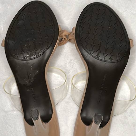 Adrienne Vittadini Nude Bow Slide Sandals 6 - Picture 10 of 11